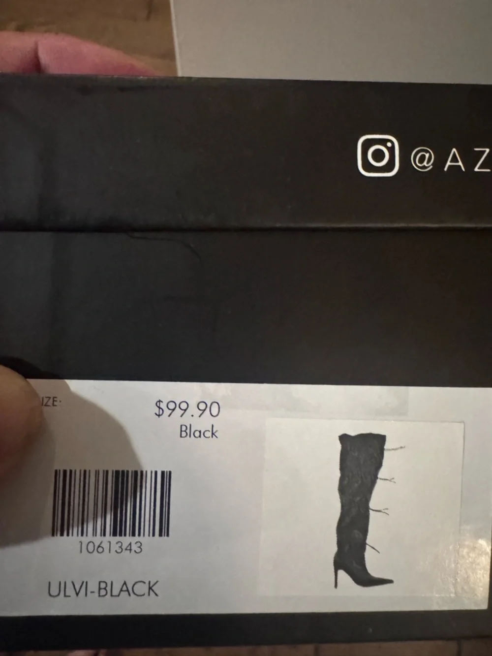 🔥 AZALEA WANG ULVI Black Thigh-High Boots | NEW 🔥